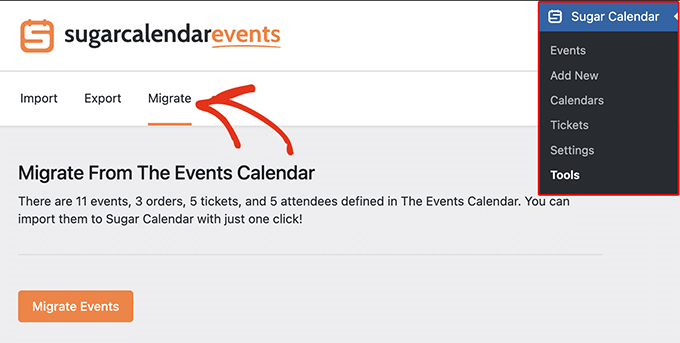 Migrate from The Events Calendar plugin to Sugar Calendar