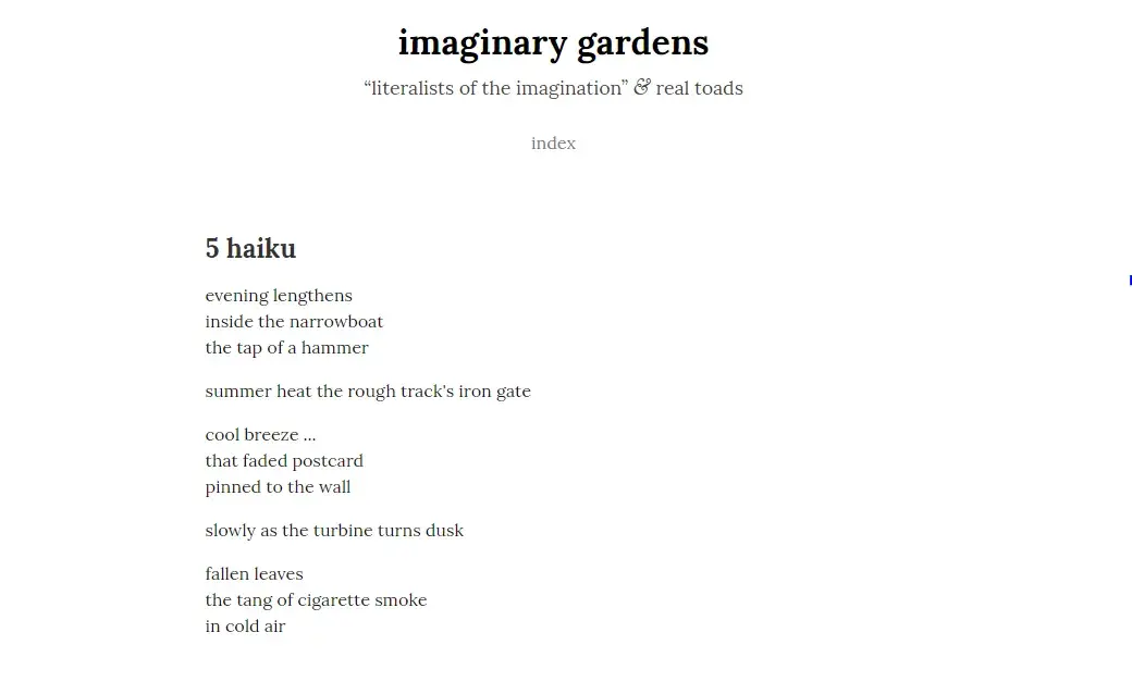 Best blogging platform example: Write.as and Imaginary Gardens