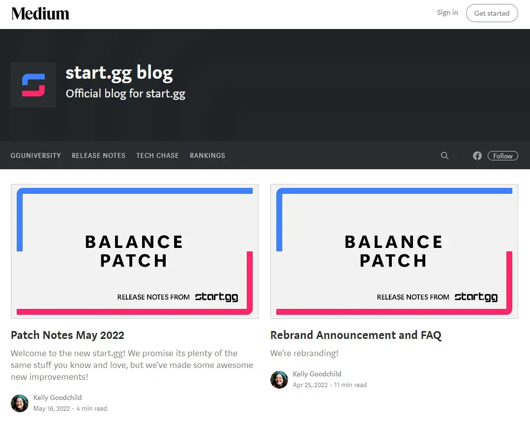 Best blog platform example: Medium and GG Shops