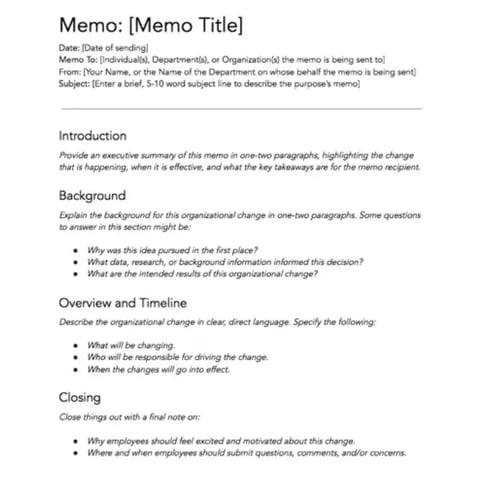 how to write a memo with HubSpot's free business memo templates