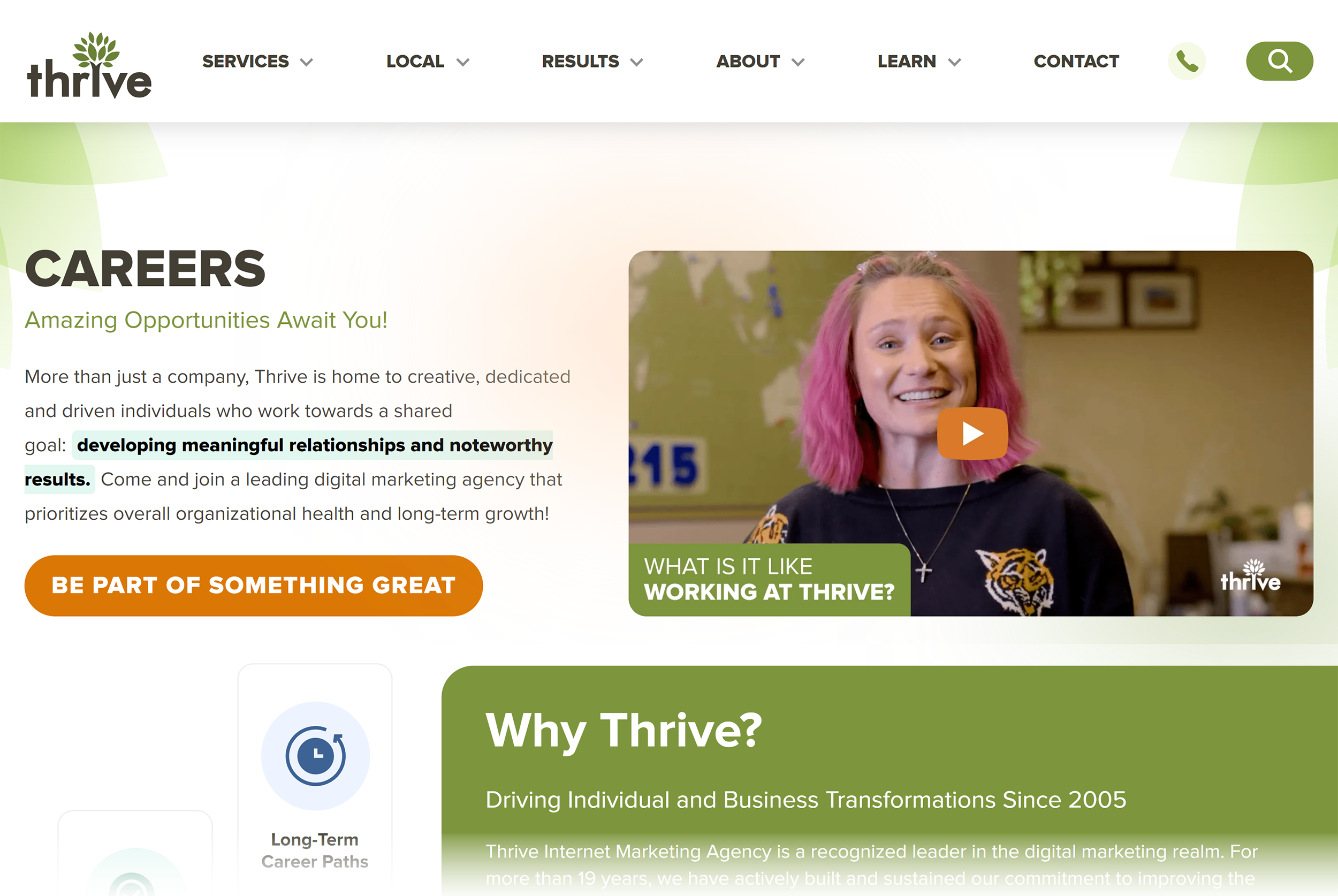 Thrive Agency – Homepage