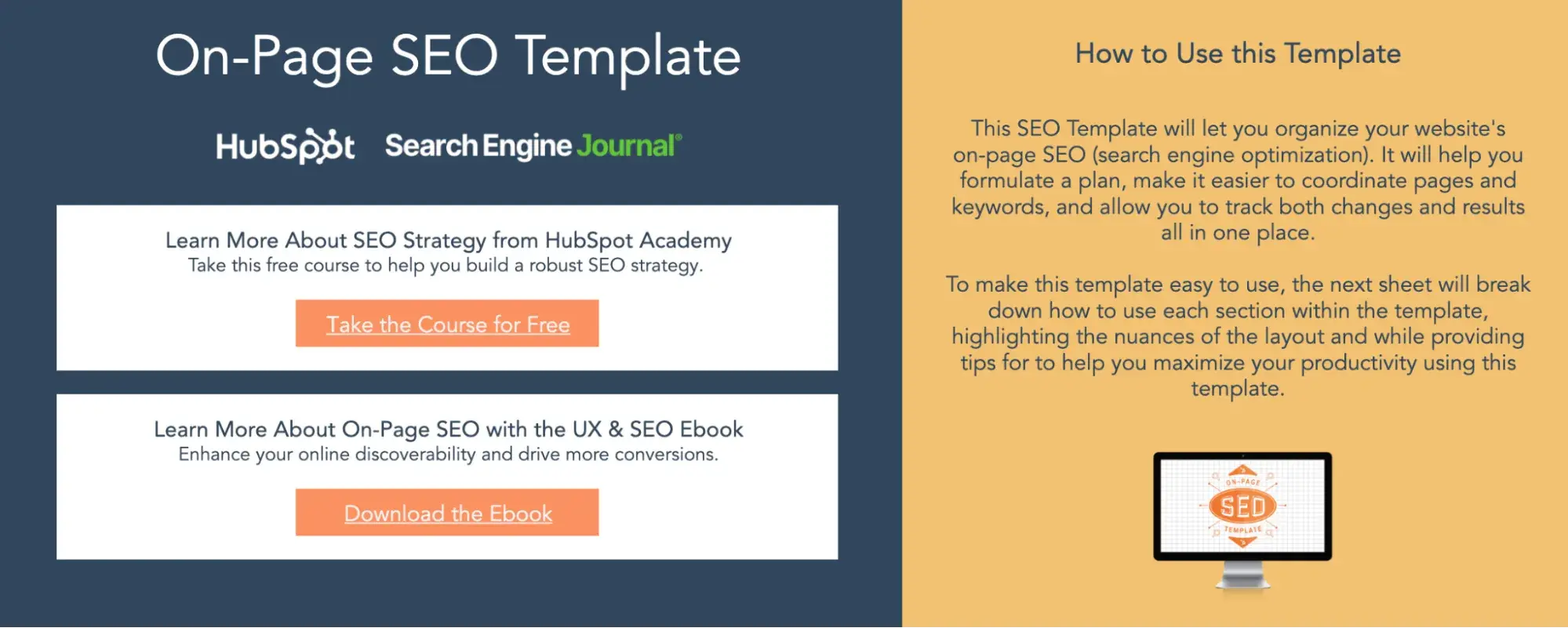 hubspot seo template offer instructions