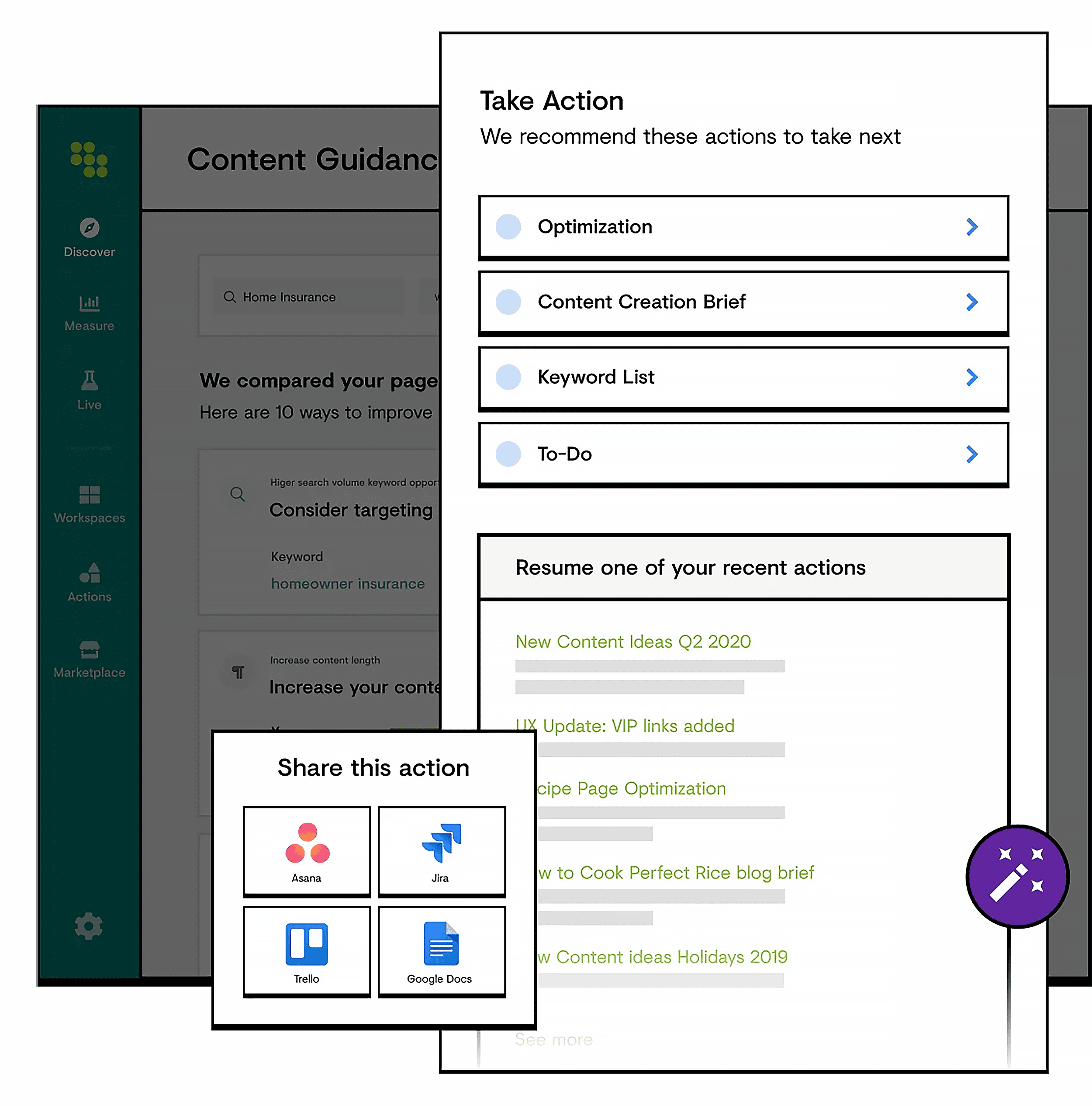 Conduktor recommends actions to take