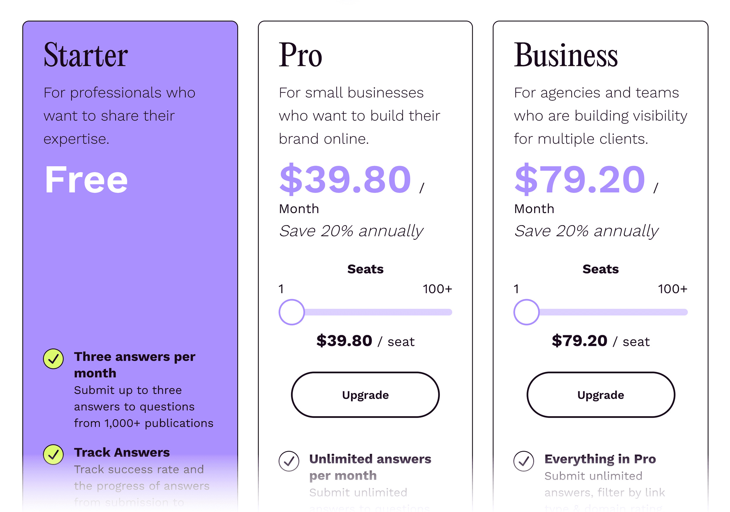 Featured – Pricing