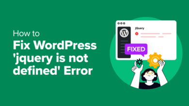 How to Fix WordPress ‘jQuery is not defined’ Error (6 Ways)