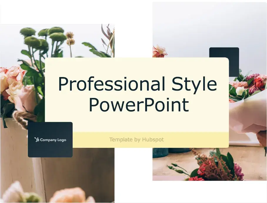 HubSpot PowerPoint template presentation ideas.