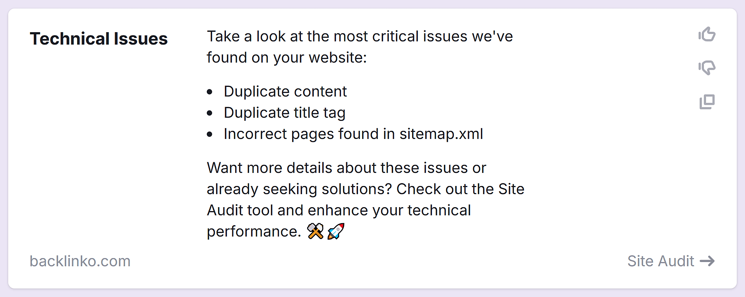 Semrush Copilot – Technical Issues