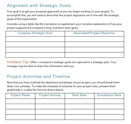 statement of work for a project proposal example