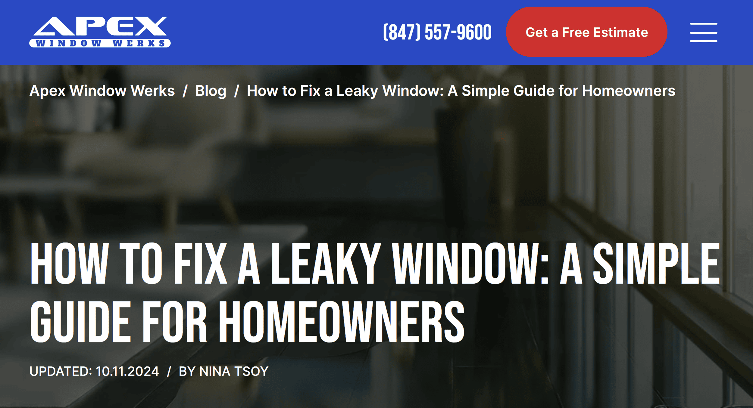 Apex Window Werks – Homepage