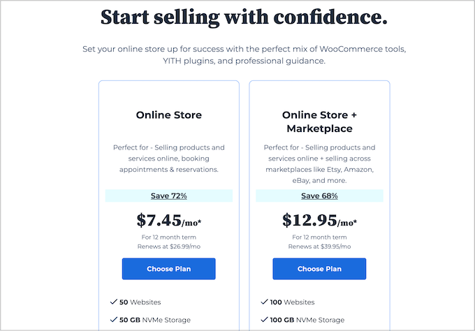 Bluehost WooCommerce pricing updated