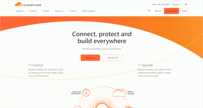 Cloudflare website