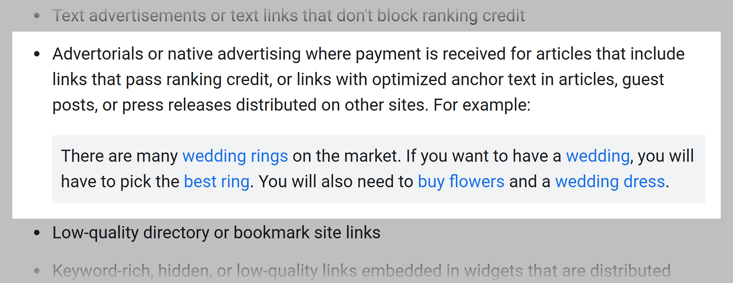 GSC – Example from the spam guidelines