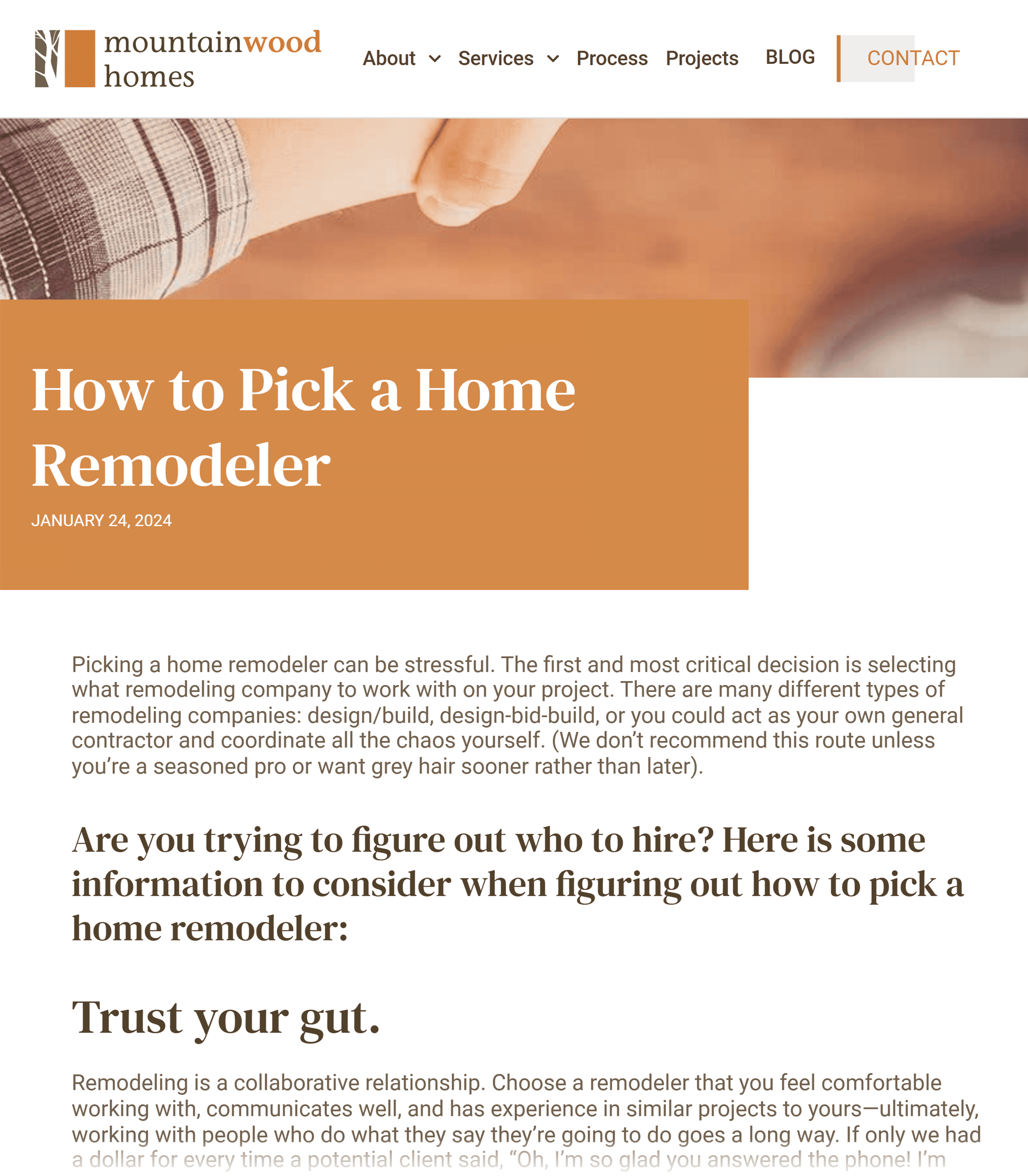 Mountainwood Homes – How to pick a home remodeler