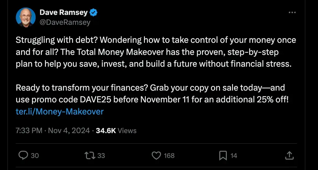 dave ramsey’s x post