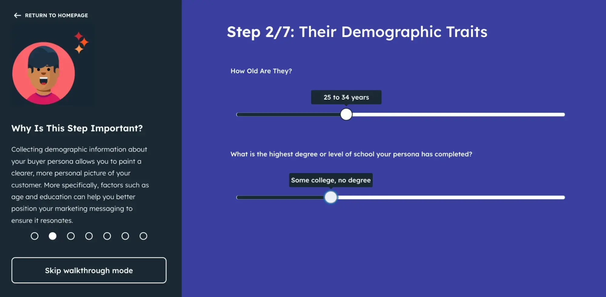 b2b persona research: hubspot’s make my persona tool