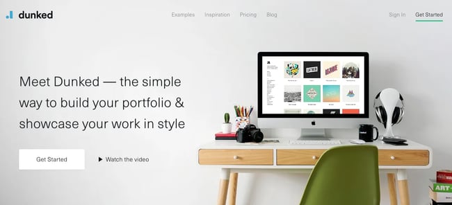  best free portfolio websites for freelance writers, Dunked