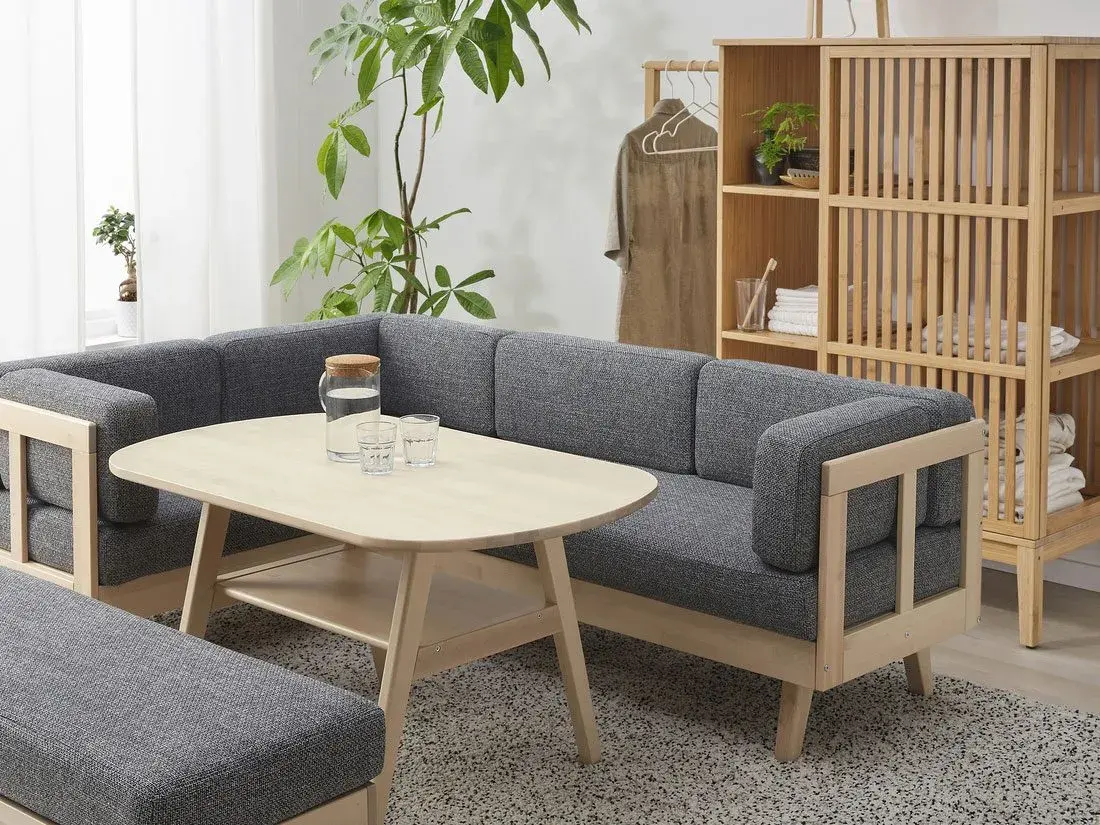 ikea japan has created the halvdan modular sofa for small apartments.