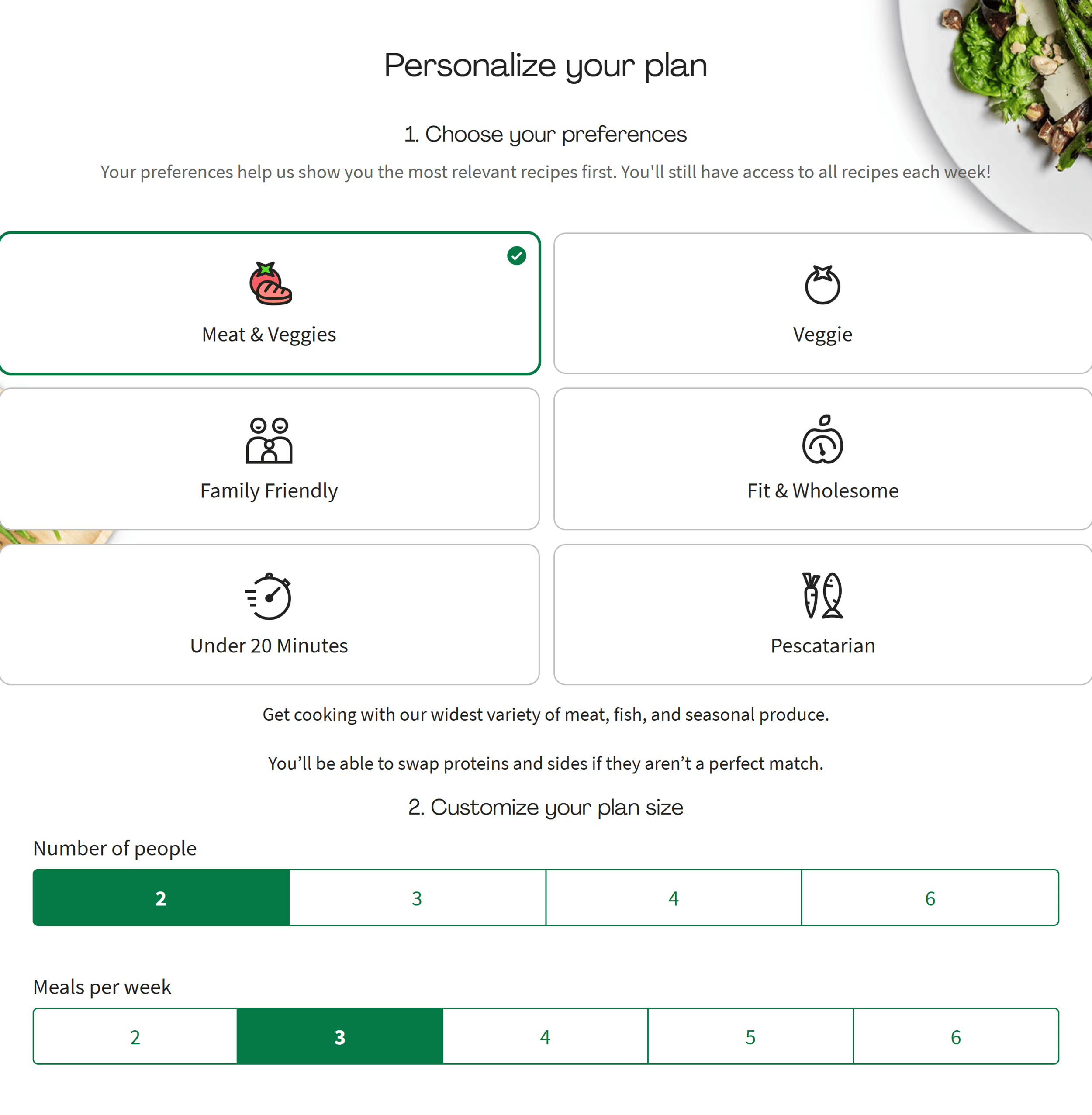 HelloFresh – Personal plan