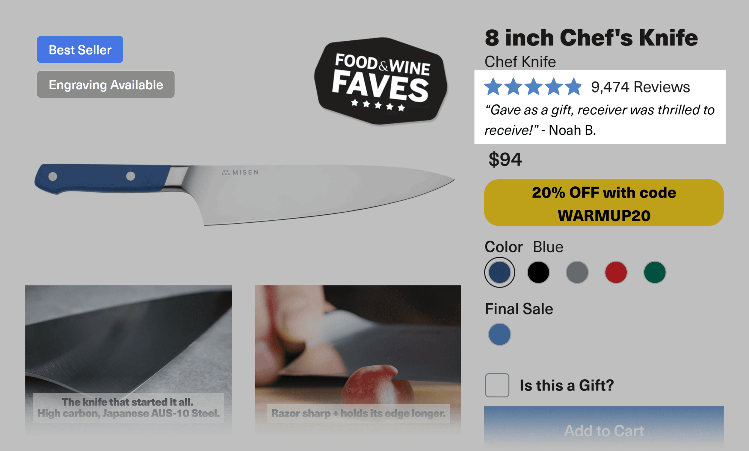 Misen – Chef knife