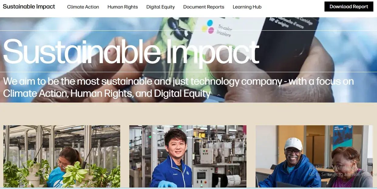 hp’s sustainable impact programs, public relations strategy