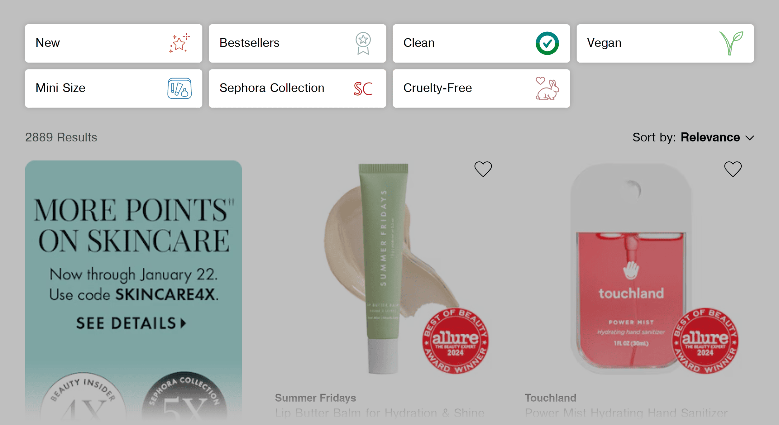 Sephora – Filters