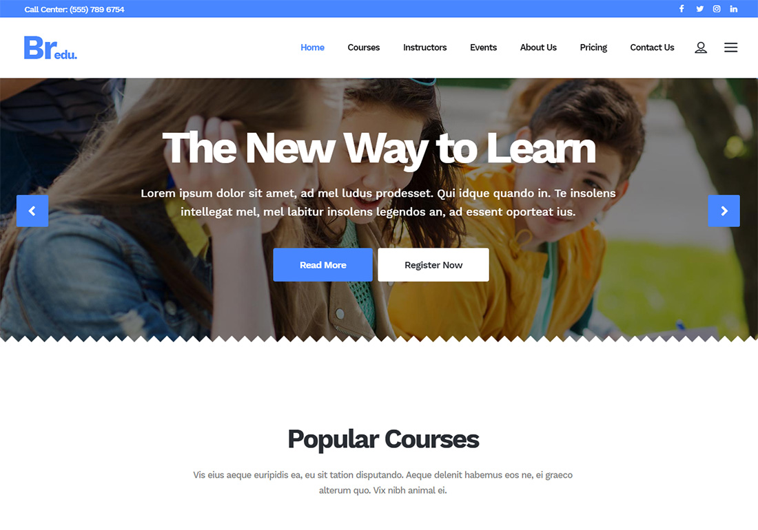 Bridge online learning website design