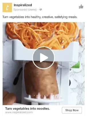 facebook ad template for video