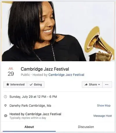 facebook ad template for event