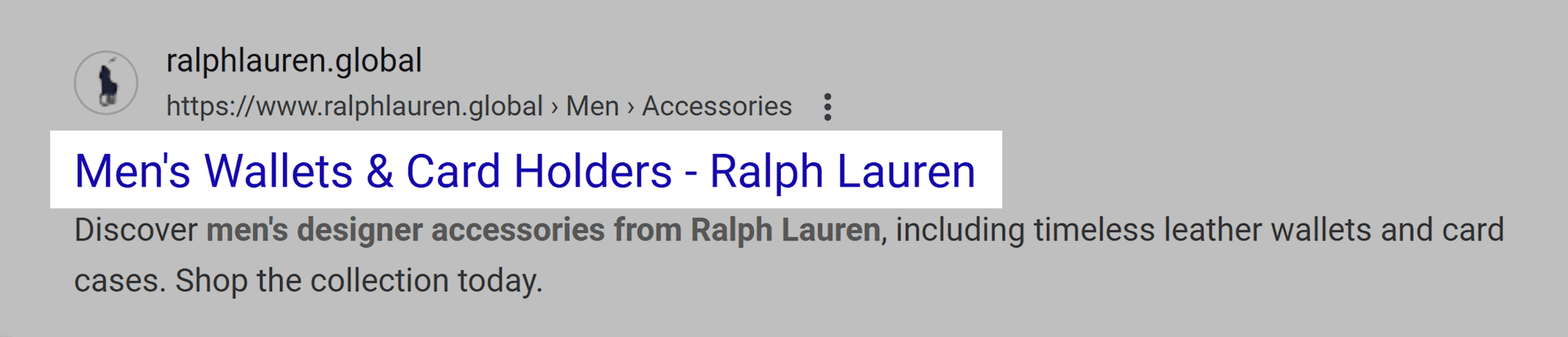 Brand name in title tag