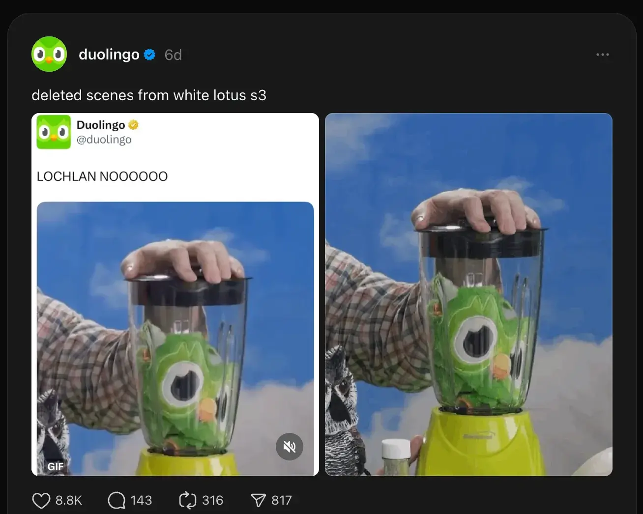 duolingo threads post example