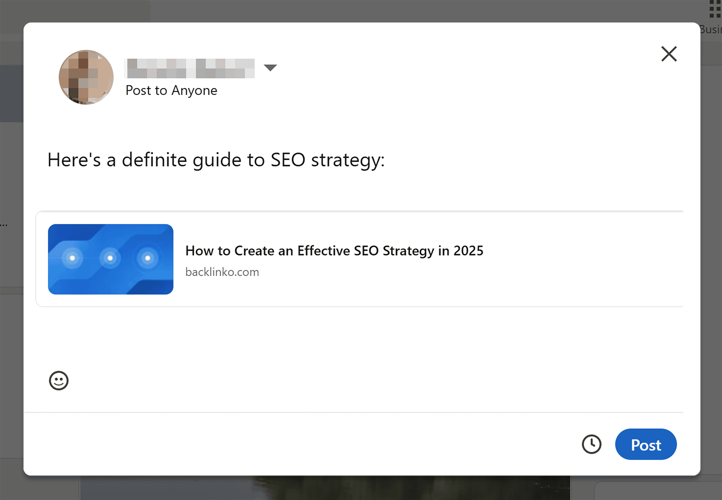 LinkedIn &ndash; Preview of web content