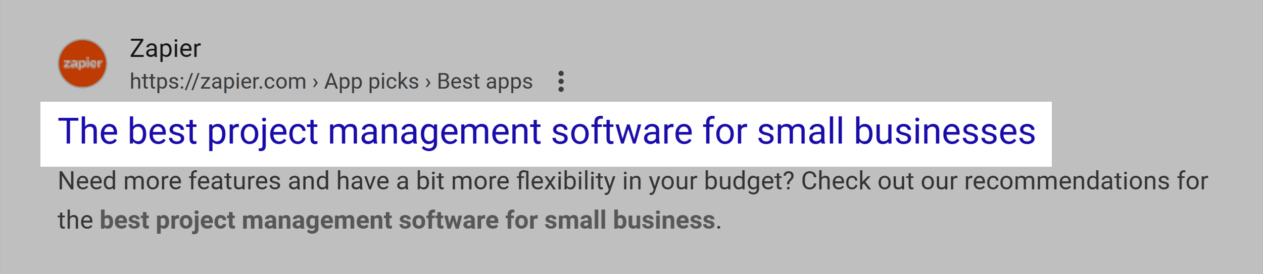 Zapier &ndash; Keyword in title