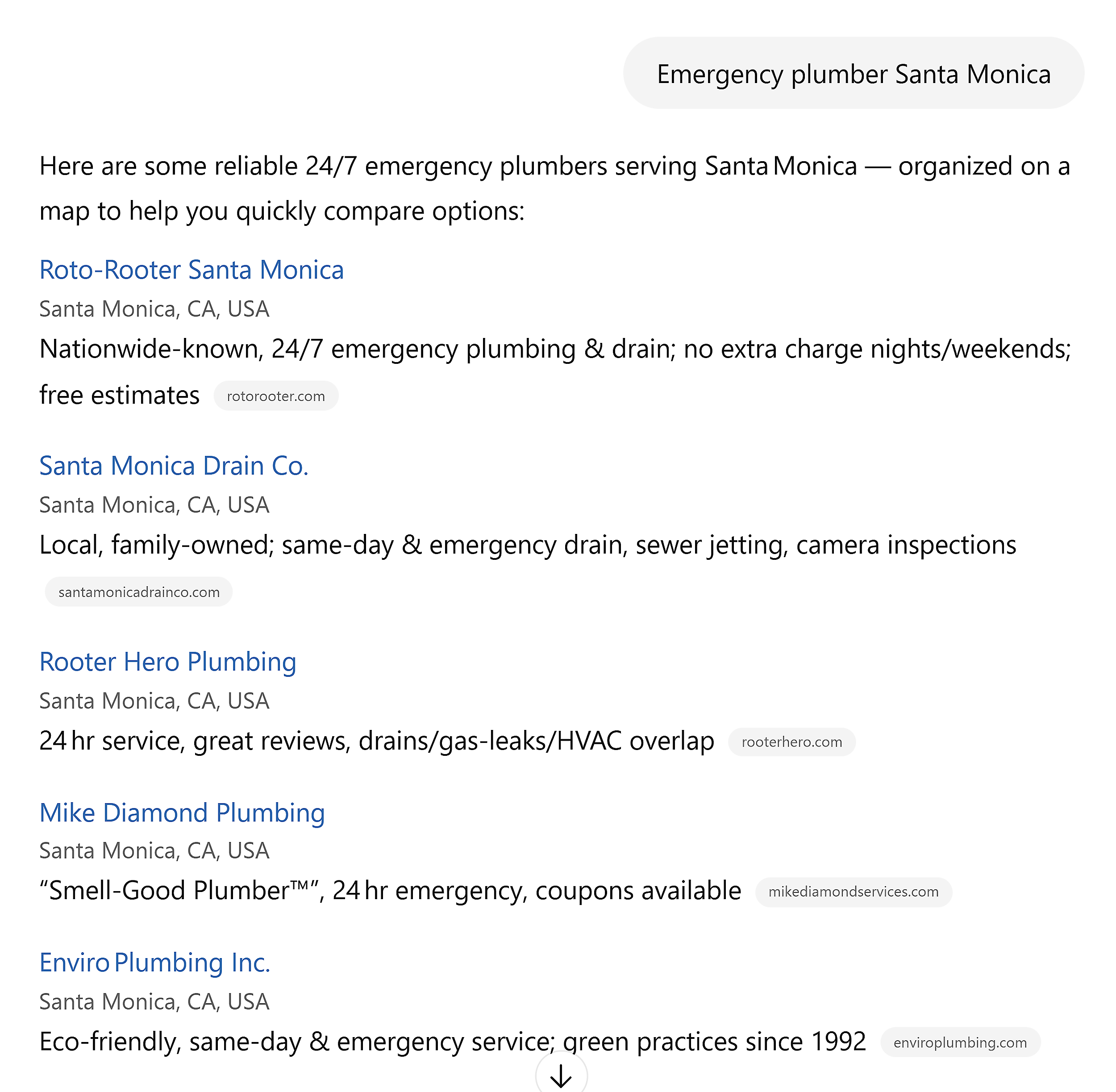 ChatGPT – Emergency plumber Santa Monica