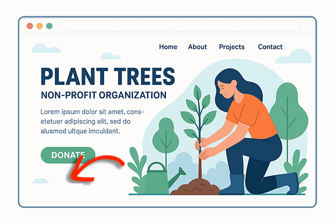 Charitable donor trust social proof