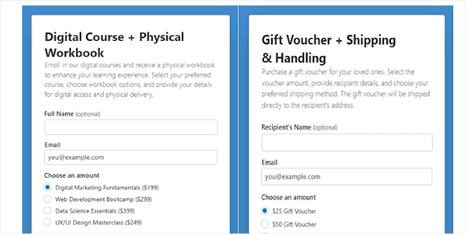 WP Simple Pay - Form templates 