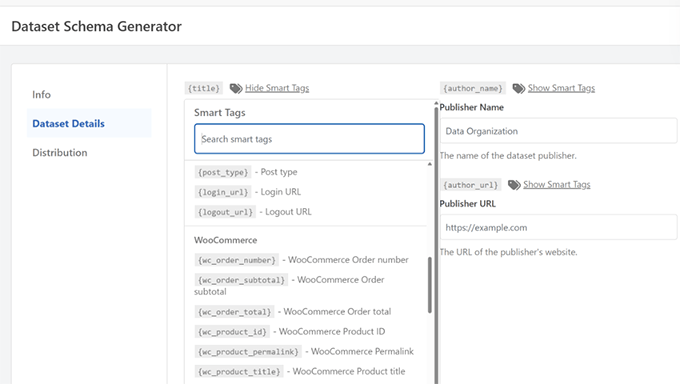 WPCode smart tags