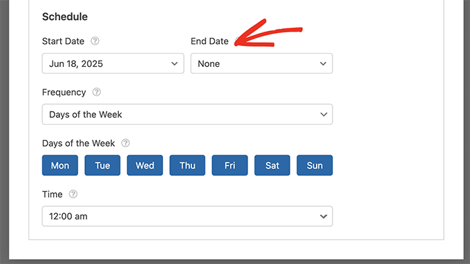 Setting up automated schedules to manage form entries in WPForms