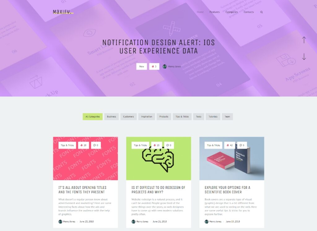 Maxify | Startup & Business News WordPress Blog Theme