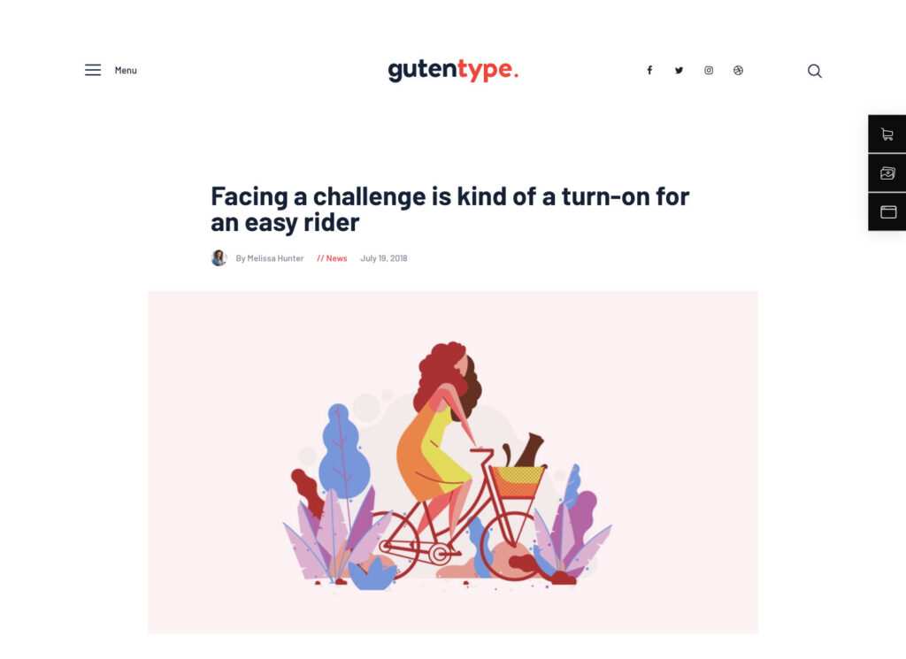 Gutentype | 100% Gutenberg WordPress Theme for Modern Blog + Elementor