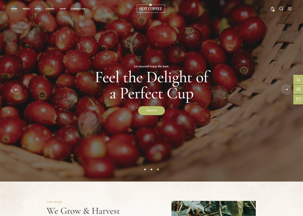 Hot Coffee | Coffee Shop, Farm & Cafe WordPress Theme