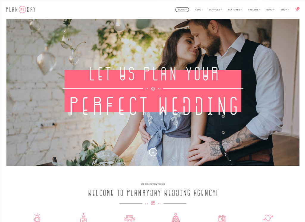 Plan My Day | Wedding / Event Planning Agency WordPress Theme