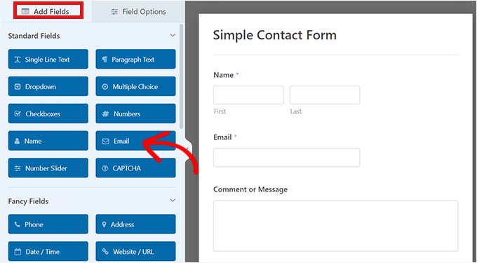 Form in form builder Form in form builder