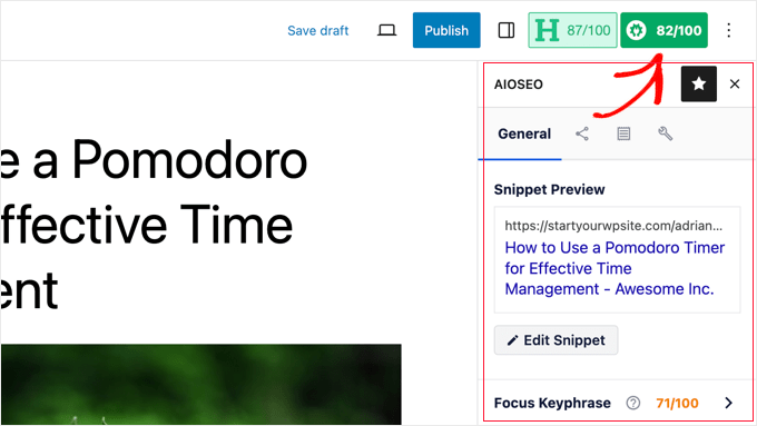 AIOSEO - TruSEO score and content analysis AIOSEO - TruSEO score and content analysis