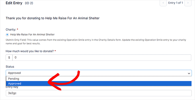 Configure entry status as approved in Formidable Forms Configure entry status as approved in Formidable Forms