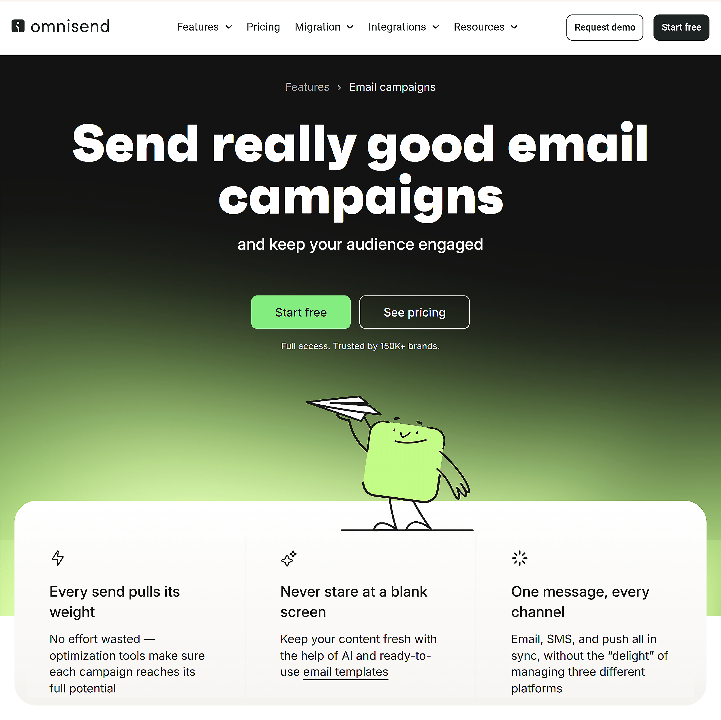 Omnisend &ndash; Homepage