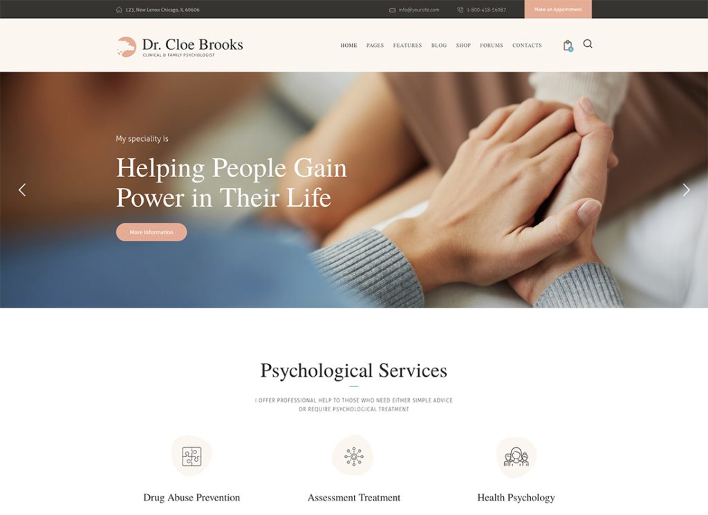 Cloe Brooks - Psychology, Counseling Theme