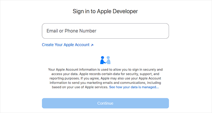 Create Apple Developer account Create Apple Developer account