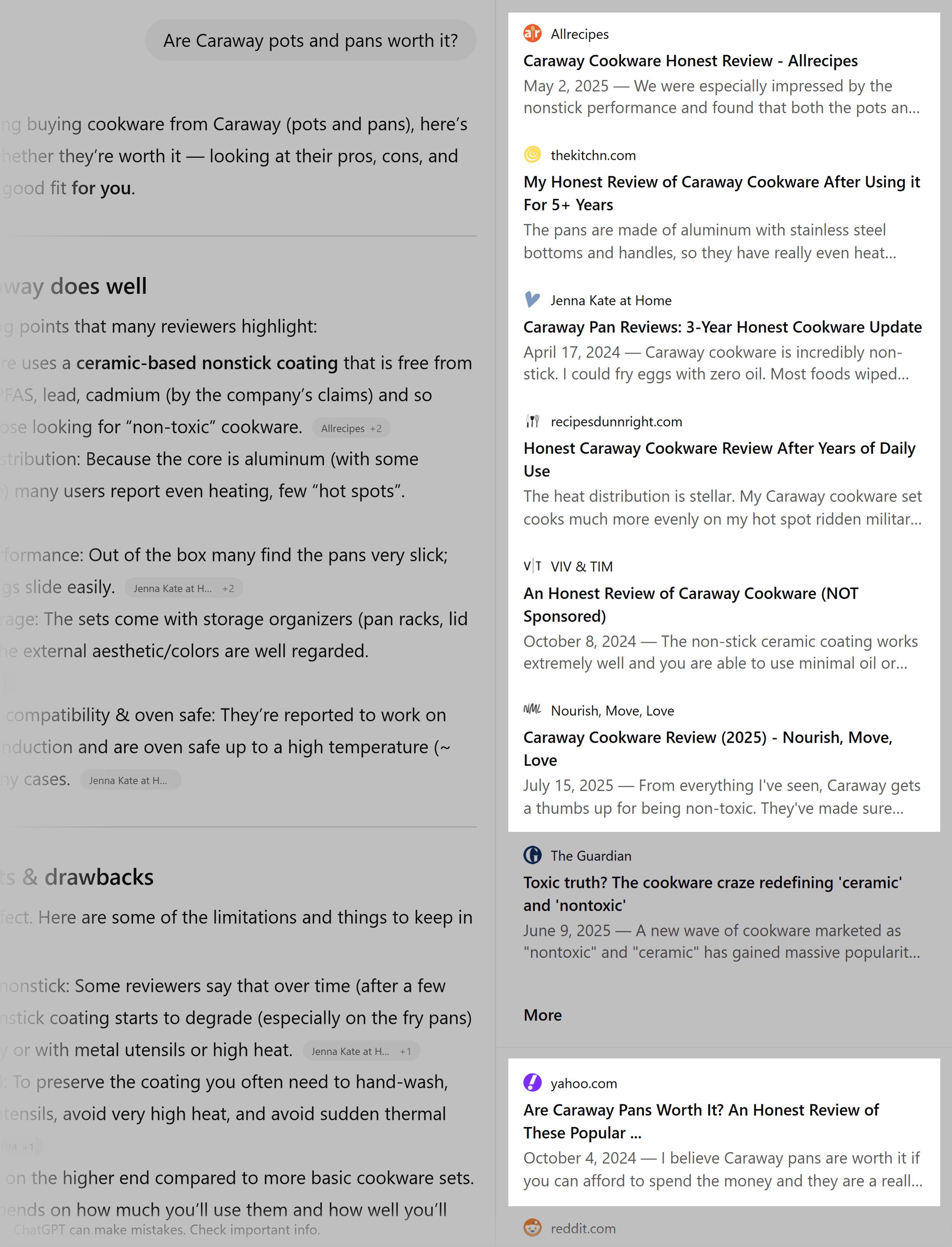 ChatGPT &ndash; Caraway &ndash; Affiliate links
