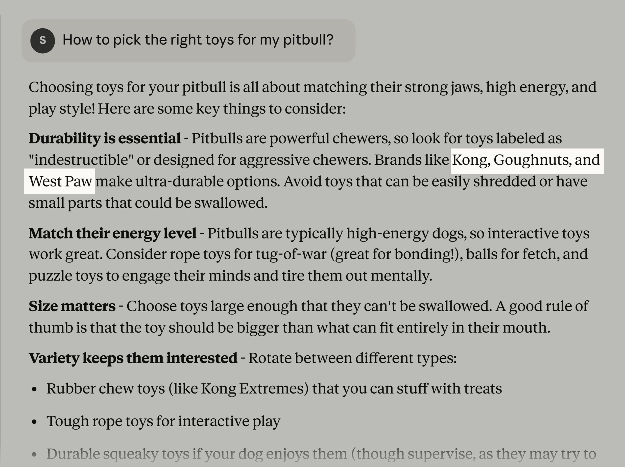 Claude &ndash; Brand mentions