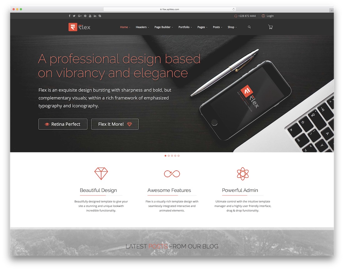 flex multipurpose joomla business template